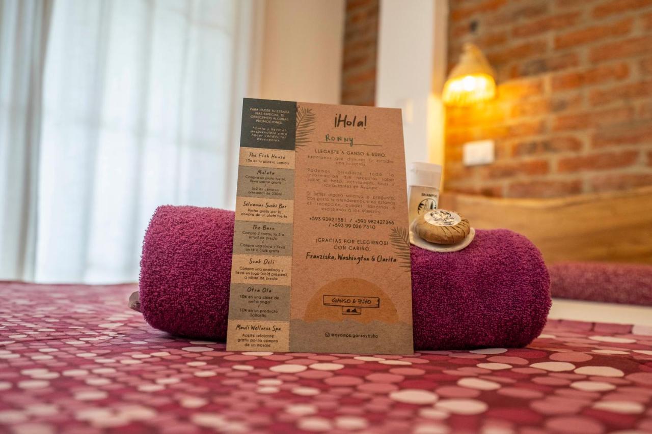 Ganso & Buho Hotel Ayampe Eksteriør billede